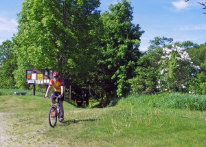 A beautiful late spring day and a wonderful place to ride at Pisgah State park. This undeveloped gem hides in the quiet highlands of southwestern New Hampshire. (EasternSlopes.com)