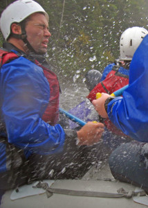 Inside a small raft in big water, you get up close and personal with a lot of water. (EasternSloppes.com )