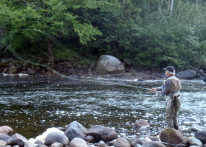 Fishing on the Petit Saguenay