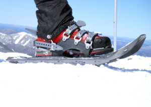 On Top of Marcy with snowshoe