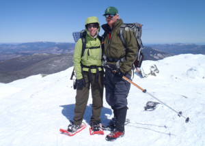 One Snowshoe on Marcy