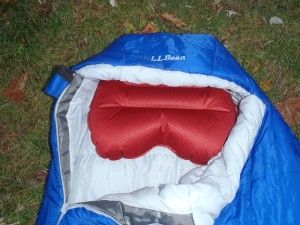 Exped Air Pillow in hood