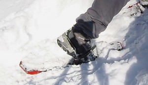 Enough fore-aft flexibility combined with side-to-side stiffness makes the Bugaboot Plus II an excellent backcountry snowshoe boot. (EasternSlopes.com)