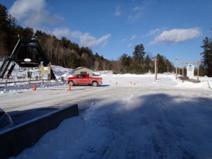 King Pine midweek parking lot