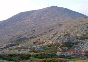 Mount Washington's Summit In Early Summer From the Crawford Path