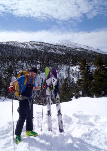 We ate lunch at this beautiful spot, looked at the remaining climb to the top of Marcy, looked at our watches, assessed remaining leg strength, discussed with EMS guide Dan Sandberg, and decided to save the summit for another time. Wise choice! (EasternSlopes.com photo)