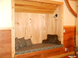 Here's a view of the built-in reading nook; one of the only moments there was no one sitting there reading! 006