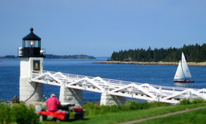 Marshall Point Light is one of the must-see stops near Port Clyde on your bike tour of Maine's Mid-Coast, (Summer Feet Cycling photo)