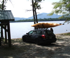 Our plan was to drive to a launch on Flagstaff Lake and, weather permitting, paddle about three miles to Flagstaff Lake Hut. (Easternslopes.com)
