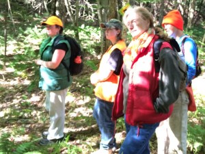 I wasn't alone: the other four women I learned with: Erin, Maya, Sheila, & Deborah. (photo by Deborah Lee Luskin/www.easternslopes.com)